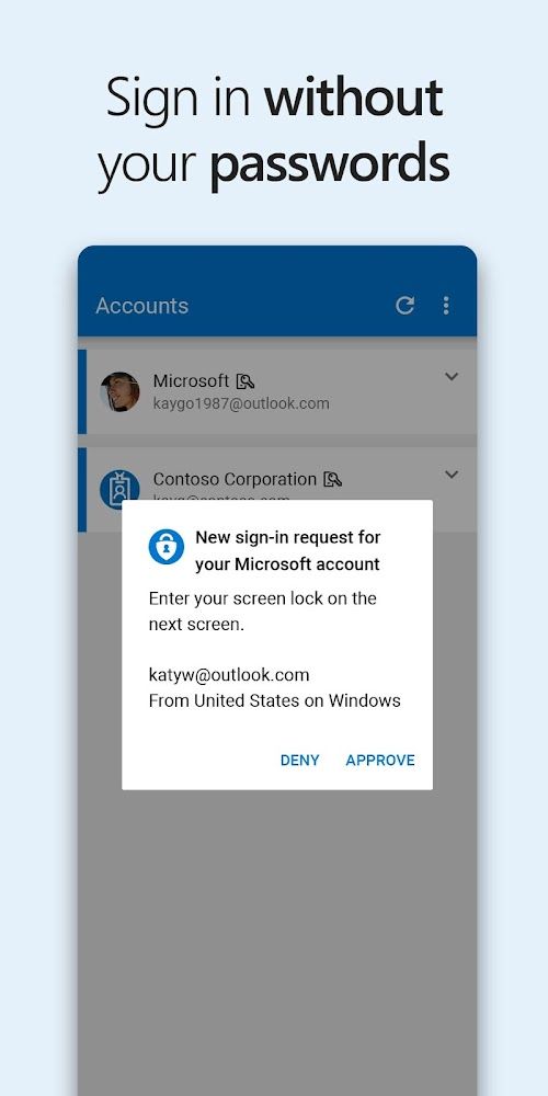 Microsoft Authenticator  Screenshots