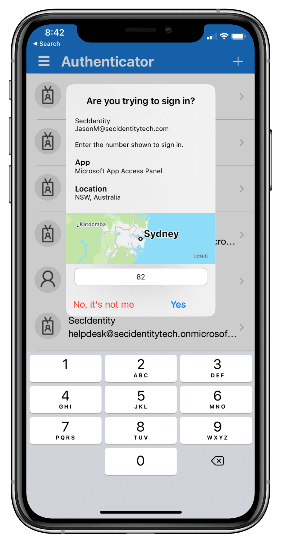 Microsoft Authenticator  Screenshots