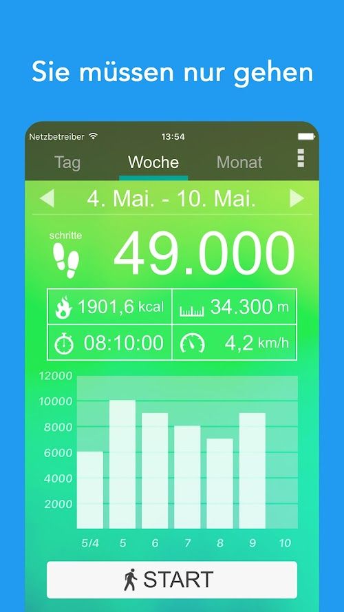 Schrittzähler  Screenshots