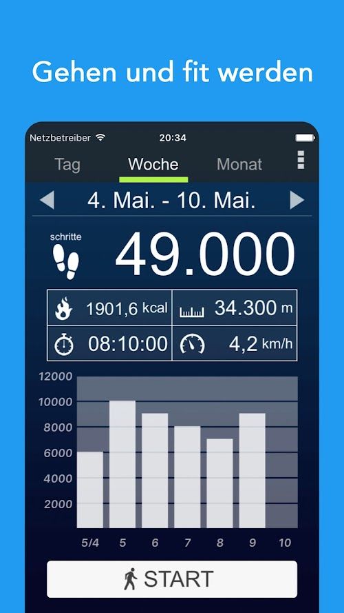 Schrittzähler  Screenshots