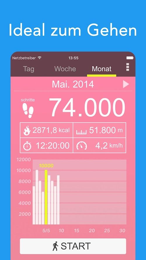 Schrittzähler  Screenshots