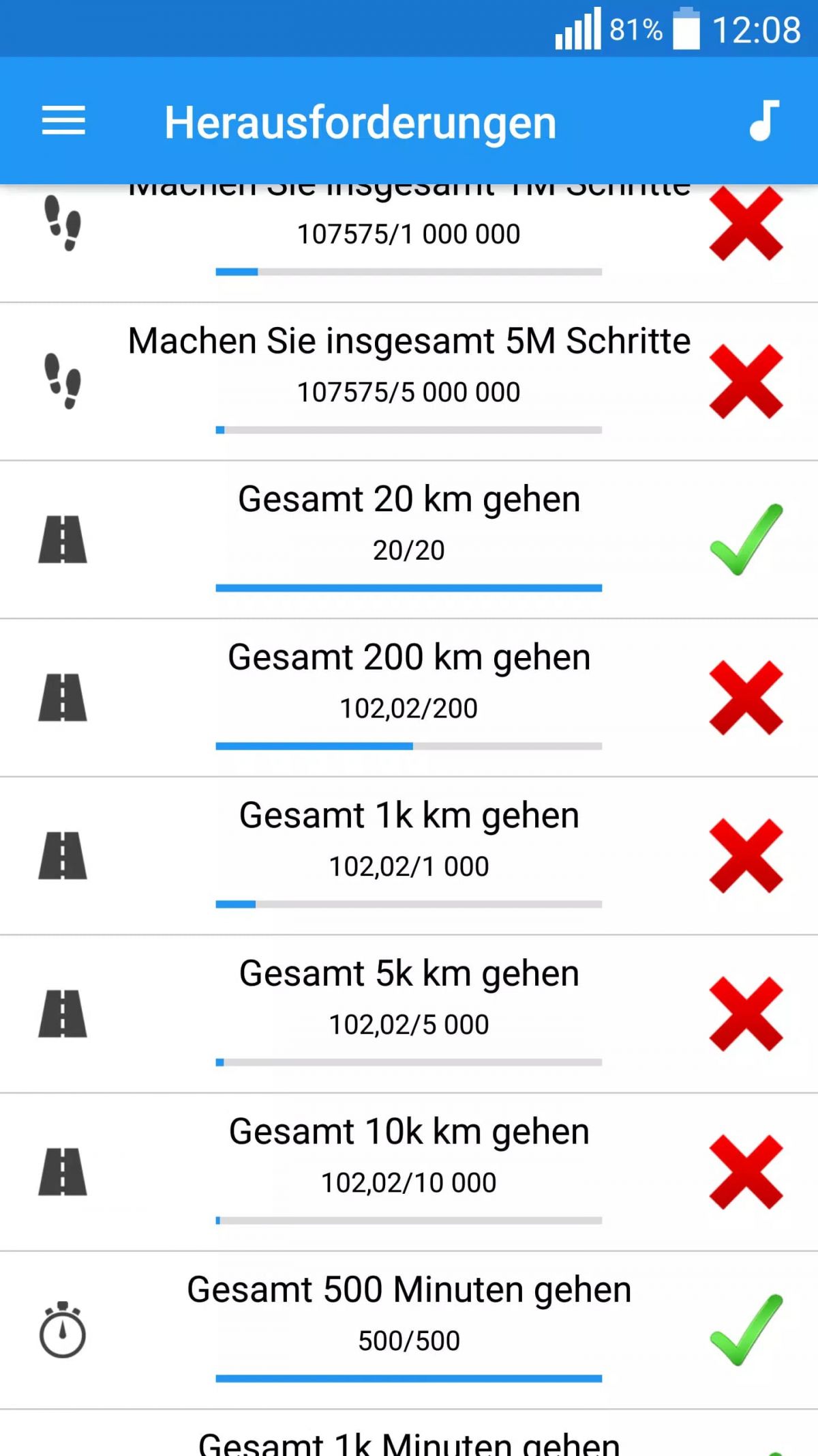 Schrittzähler  Screenshots