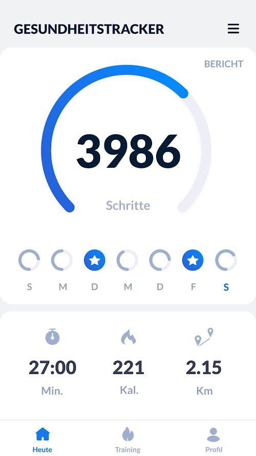 Schrittzähler  Screenshots