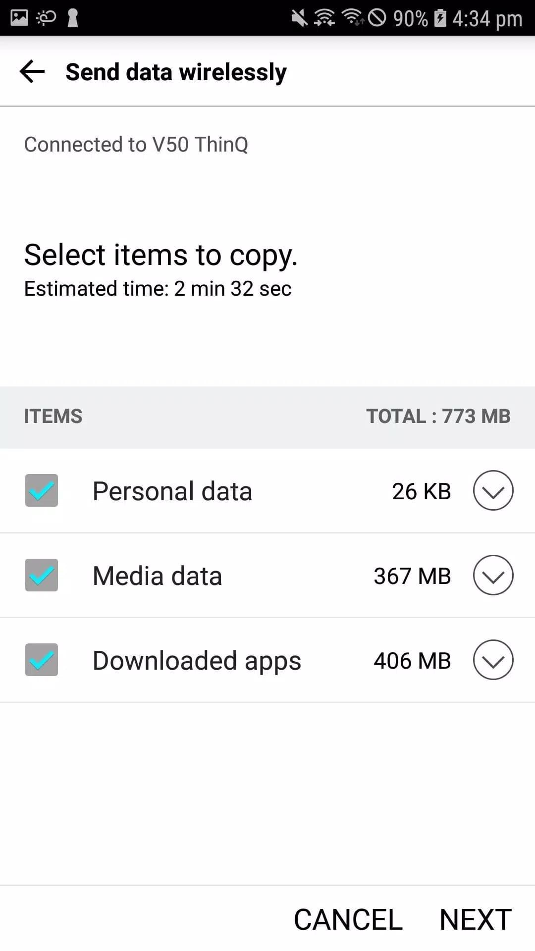 LG Mobile Switch  Screenshots