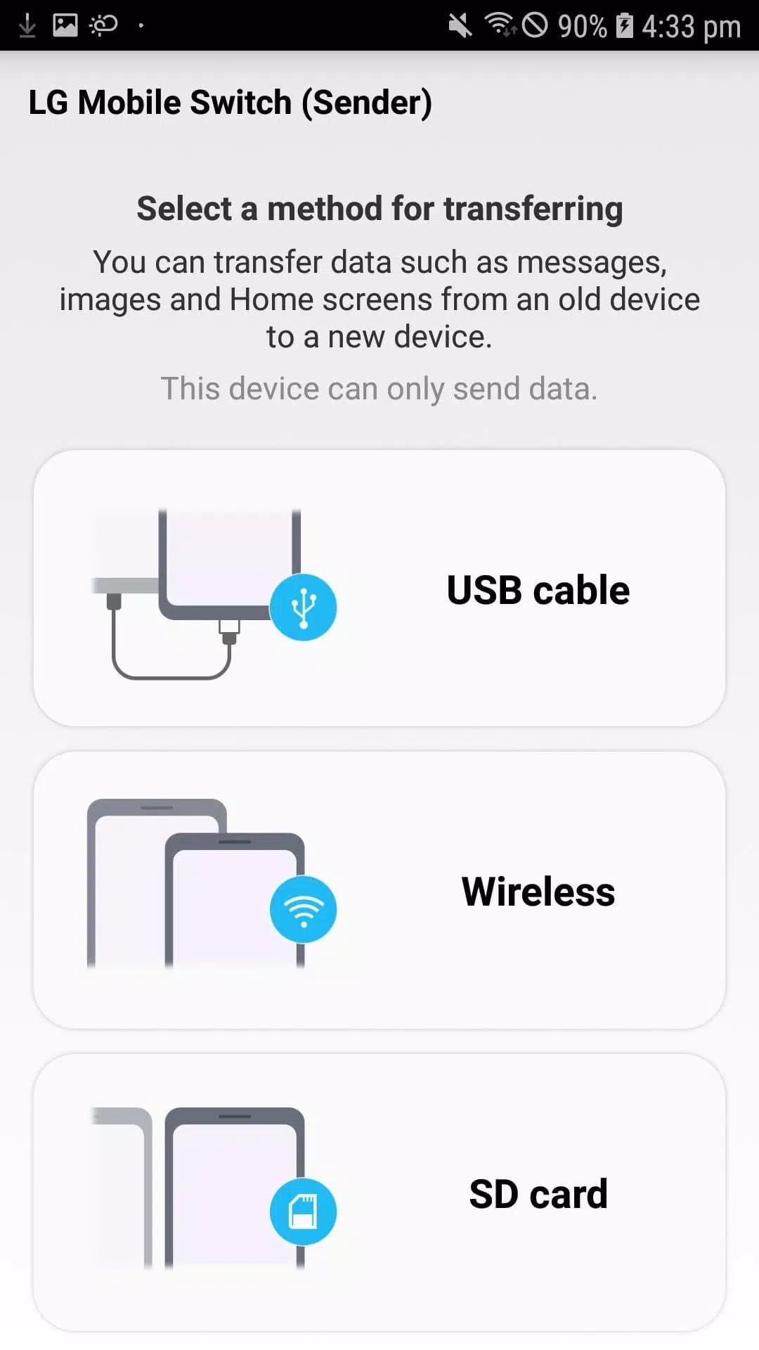 LG Mobile Switch  Screenshots