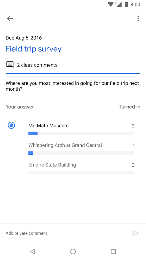 Google Classroom  Screenshots