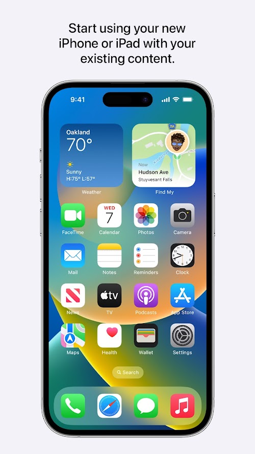 Move to iOS  Screenshots