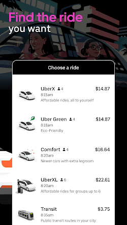Uber - Request a ride  Screenshots