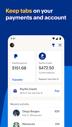 PayPal - Send, Shop, Manage  Screenshots
