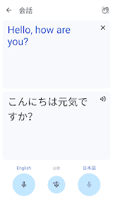 Google 翻訳 スクリーンショット