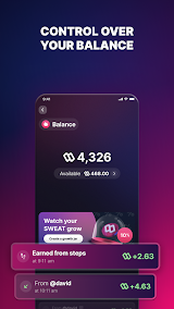 Sweat Wallet スクリーンショット