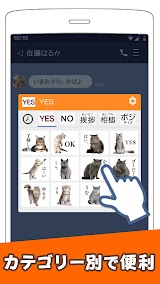 猫スタンプ（実写スタンプ） スクリーンショット