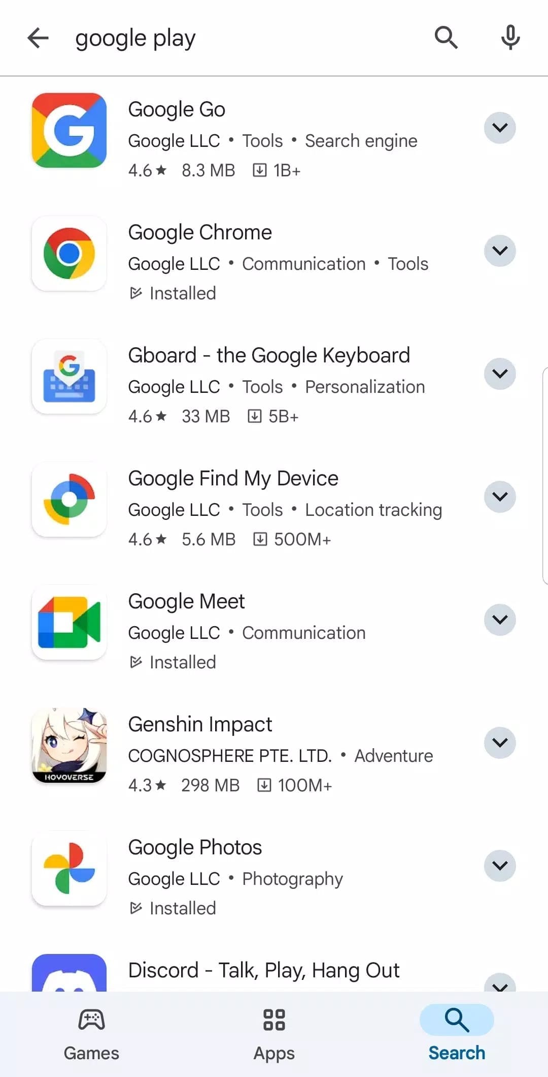 Google Play Store  Screenshots